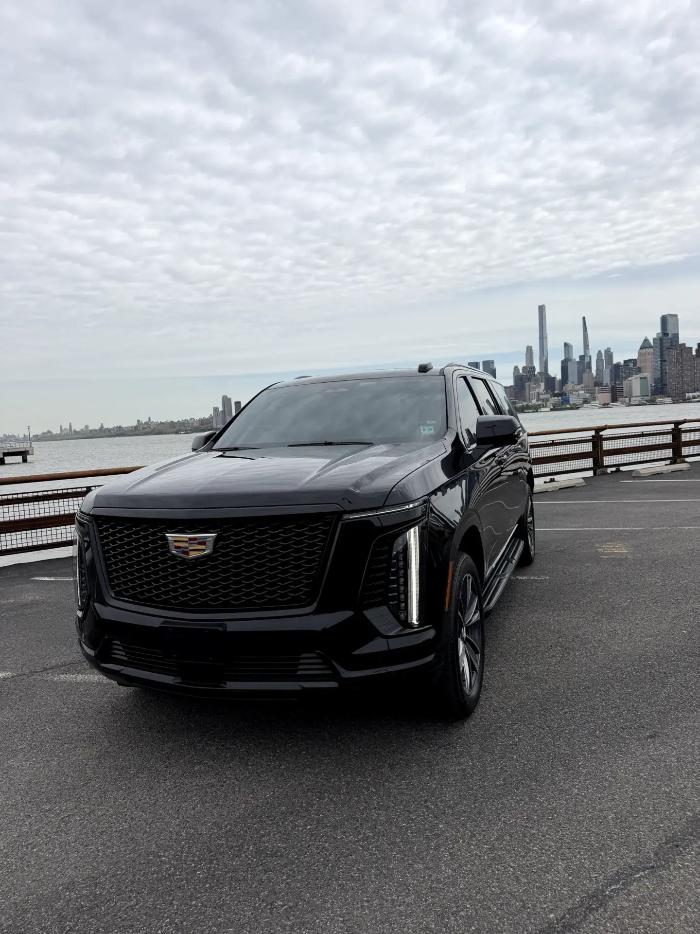 Black Cadillac Escalade luxury SUV chauffeur service in Short Hills NJ