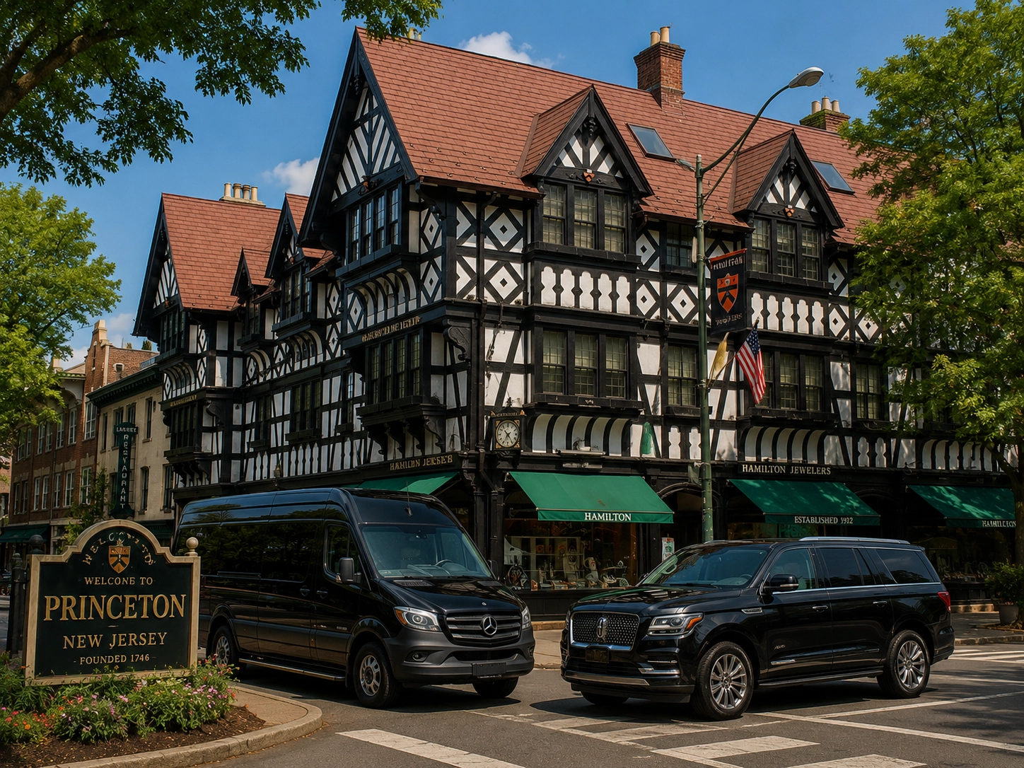 Luxury Mercedes-Benz Sprinter and Lincoln Navigator chauffeur service in Princeton NJ