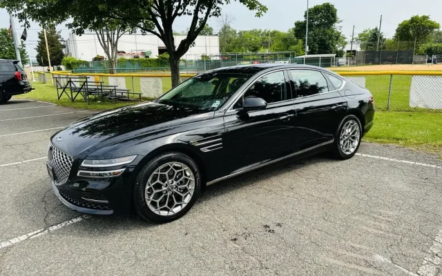 BRL Genesis G80 black executive sedan for NJ corporate and airport chauffeur service