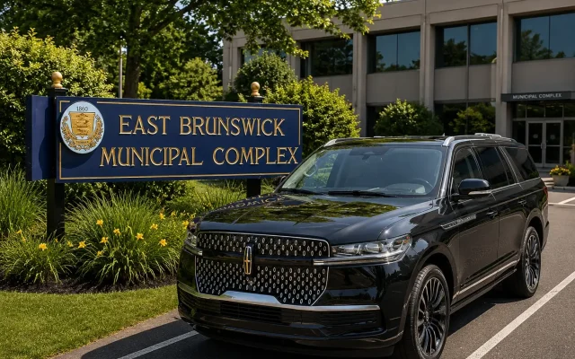 Luxury Lincoln Navigator SUV at East Brunswick Municipal Complex serving East Brunswick NJ